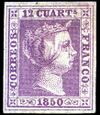 Spain 1850 stamp Mi 2.jpg