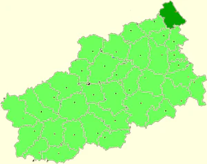 Весьегонский район на карте