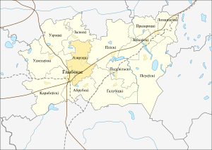 Озерецкий сельский Совет на карте