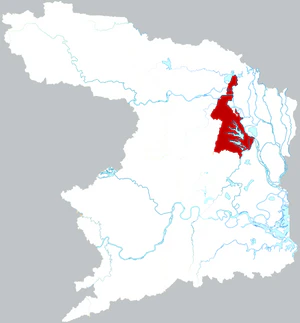 Цзиньши на карте