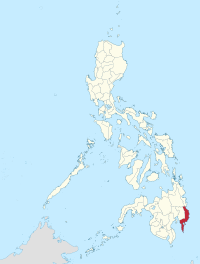 Восточный Давао на карте