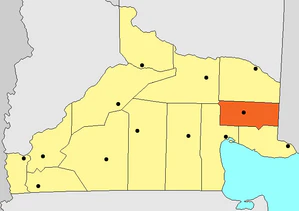 Департамент Конеса на карте