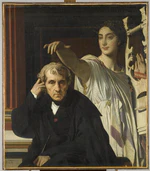 Ingres - LE COMPOSITEUR CHERUBINI ET LA MUSE DE LA POESIE LYRIQUE, 1842.jpg