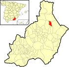 Расположение муниципалитета Таберно на карте провинции