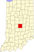 Map of Indiana highlighting Marion County.svg