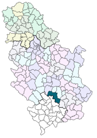 Куршумлия на карте