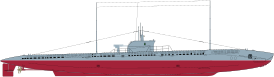 Shadowgraph Ronis class submarine.svg