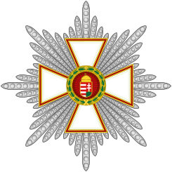 HUN Order Of Merit Grand Cross Star Military Division.svg