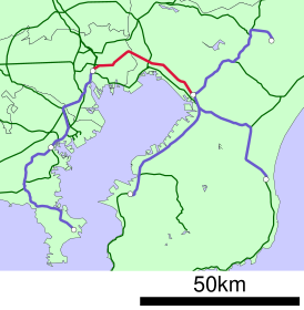 JR Sobu Rapid Line linemap.svg