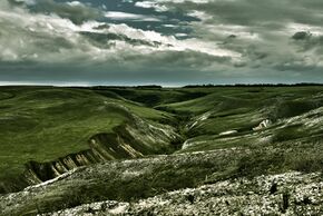Ландшафтный пейзаж рядом со станицей Трёхостровской