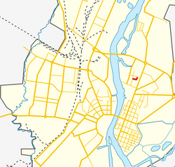 На карте города