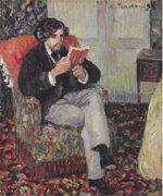Camille Pissarro - Félix Pissarro lisant (PD 988).jpg