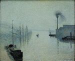 Camille Pissarro - La Seine à Rouen, l’île Lacroix, effet de brouillard 855.jpg