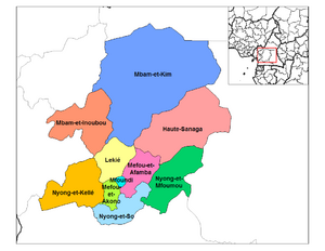 Ньонг и Келле на карте