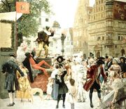 Klimt - Hanswurst auf der Stegreifbühne zu Rothenburg.jpg