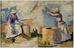 Signac - Femmes au puits. Esquisse II, 1892, RF 1979 3.jpg