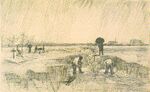 Van gogh churchyard in the rain december 1883 albertina f1399 jh1031.jpg