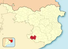 Расположение муниципалитета на карте провинции