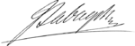 Изображение автографа