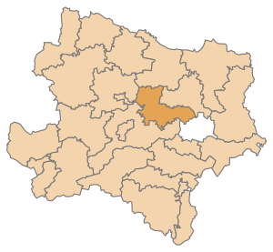 Тульн (округ) на карте