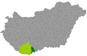 Мохачский яраш в составе медье Баранья (медье)