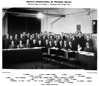 Седьмой Сольвеевский Конгресс, Брюссель, 1933