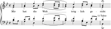 BWV 244 Incipit Nr. 38 Mir hat die Welt.svg