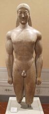 Kouros detto Apollo Milani, produz. attica, 550 a.c. ca..JPG