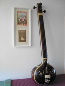 Male vocal Tanpura, Miraj 1963.JPG