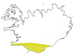 Suðurland (locator of fjords).png