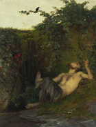 Arnold Böcklin Pan che fischia a un merlo.jpg