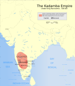 Indian Kadamba Empire map.svg