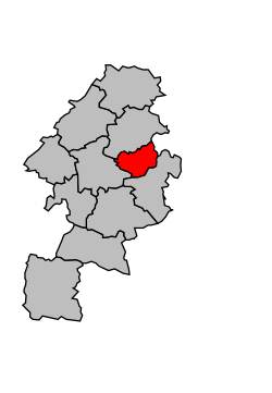 Кантон на карте департамента Верхняя Гаронна