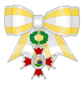 Optional Dame's Bow of the Silver Cross of the Order of Isabella the Catholic.svg