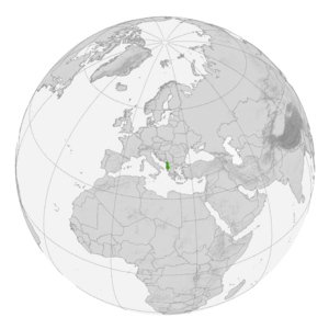 Албания на карте мира