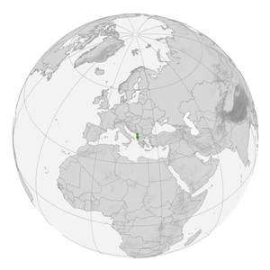 Албания на карте мира