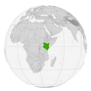 Кения на карте мира