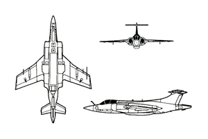 Hawker Siddeley Buccaneer 3-view line drawing.png
