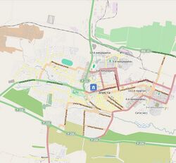 На карте города