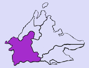 Внутренняя область на карте