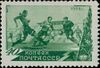 The Soviet Union 1949 CPA 1413 stamp (National Sports. Soccer).jpg