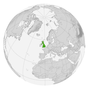 Великобритания на карте мира
