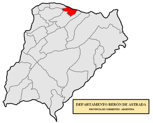 Департамент Берон-де-Астрада на карте