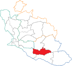 Кантон на карте департамента Воклюз