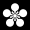 Japanese crest Kaga Umebachi.svg