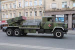 Ukrainian BM-21 Grad Bastion-02 in Kyiv, Ukraine on 22 of August, 2014 IMG 7655 05.jpg
