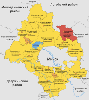 Острошицко-Городокский сельсовет на карте