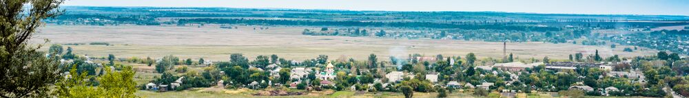 Панорамный вид на посёлок Костянников Борис Гаврилович&nbsp;— художник