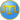 Crimean Tatar tamga icon (blue and gold).svg