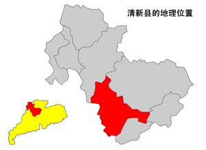 Цинсинь на карте